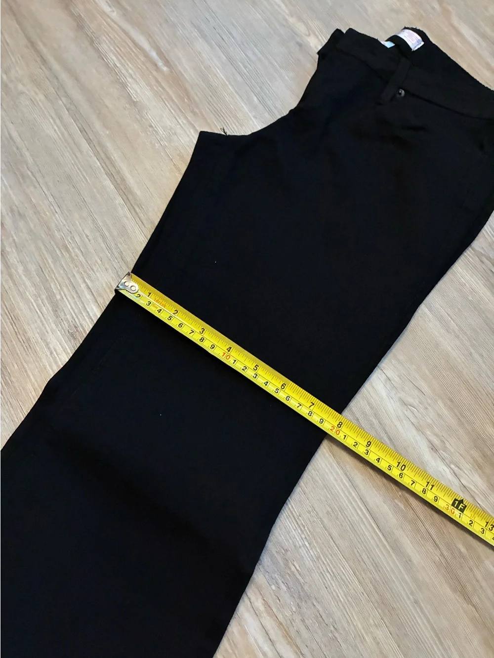 Black denim like pants